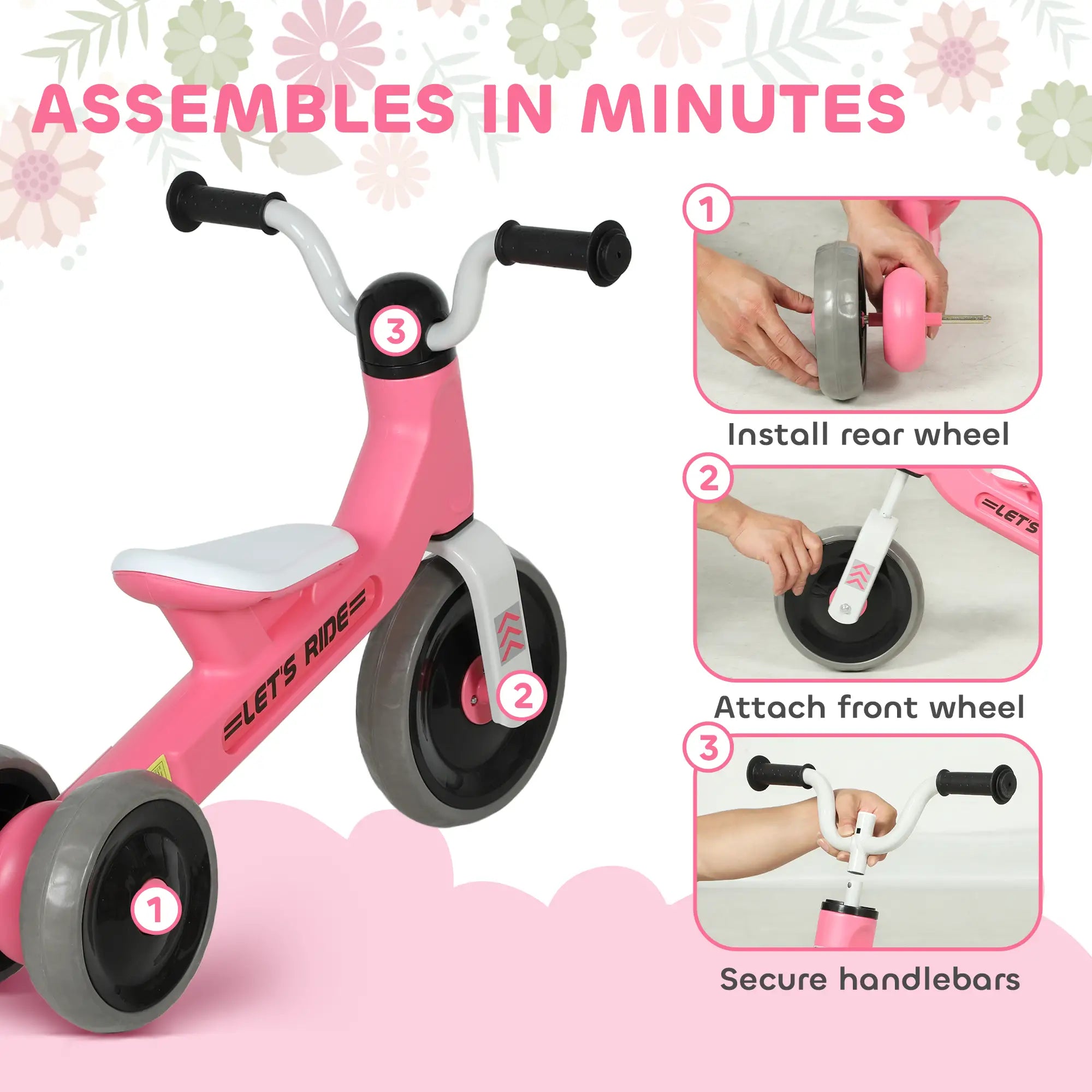 Toddler Balance Bike, 12-36 Months, No Pedal, 3 Silence Wheels, Green Riding & Rocking Toys at Gallery Canada