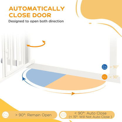 41" Indoor Dog Gate, Easy Open, White Houses, Kennels & Pens at Gallery Canada