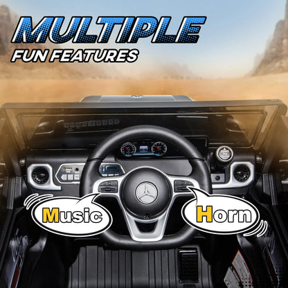 Licensed 12V Kids Ride On Car with Remote, Music, Lights, MP3, Black Electric Toy Cars at Gallery Canada