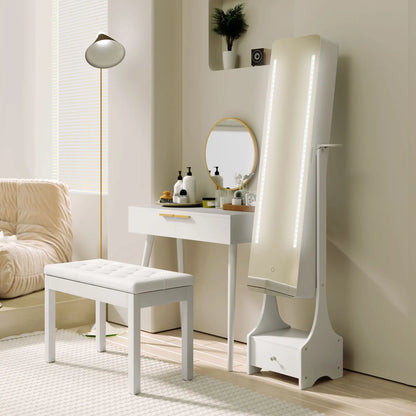 30" Piano Bench with Padded Cushion, Storage, Faux Leather, White Piano Benches at Gallery Canada