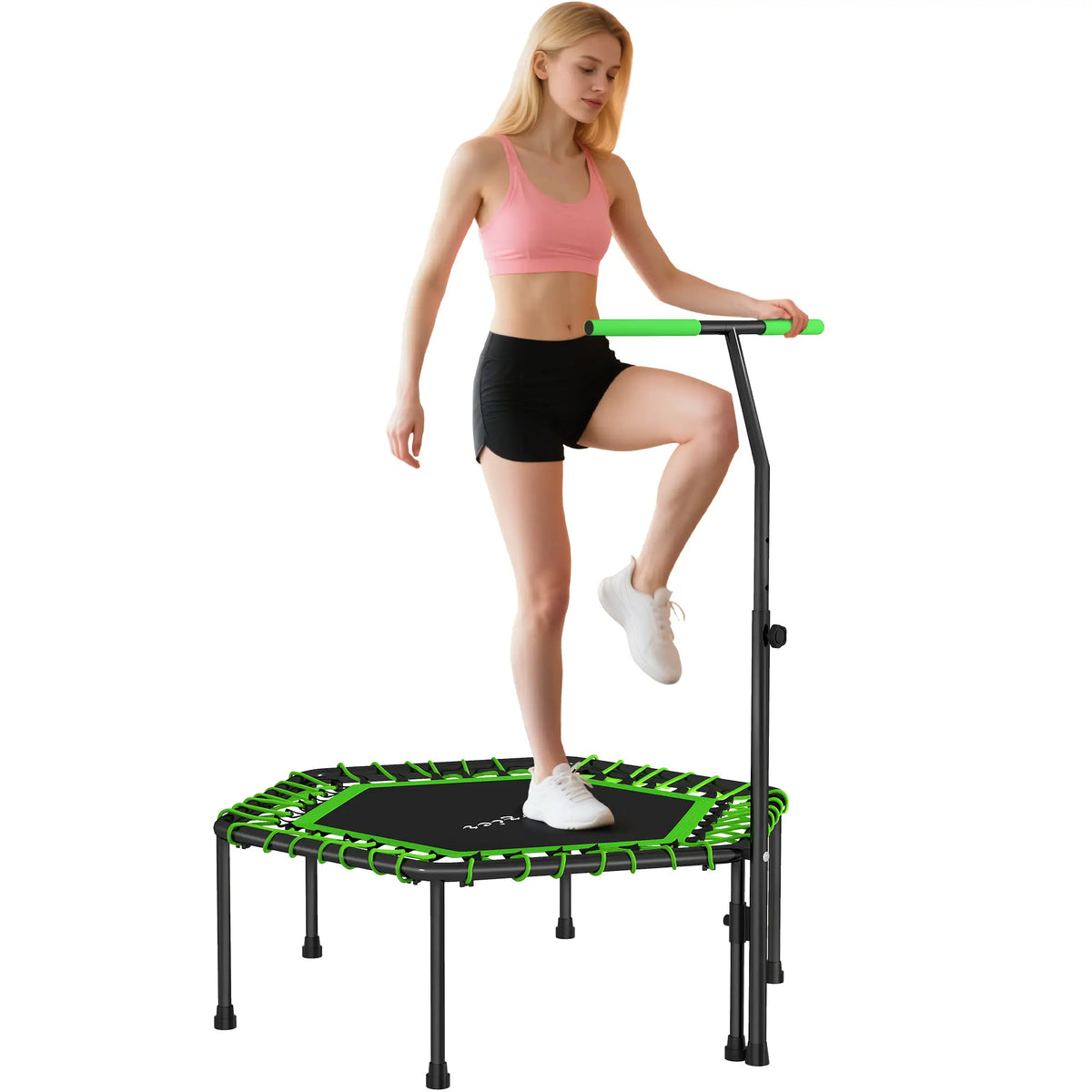 45" Rebounder Trampoline for Adults, Mini Fitness Trampoline with Adjustable Handle Trampolines at Gallery Canada