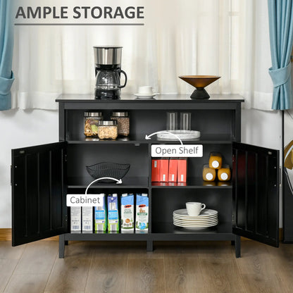 Sideboard Buffet, 2 Doors, Adjustable Shelves, Kitchen Dining, Black Bar Cabinets at Gallery Canada