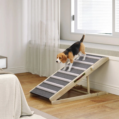 Foldable Dog Ramp For Couch, 4 Adjustable Height 14" to 20", Small to Large Dog Dog Stairs at Gallery Canada