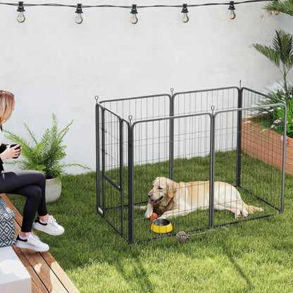 6 Panels Heavy Duty Dog Playpen, 39" Height, Portable Foldable