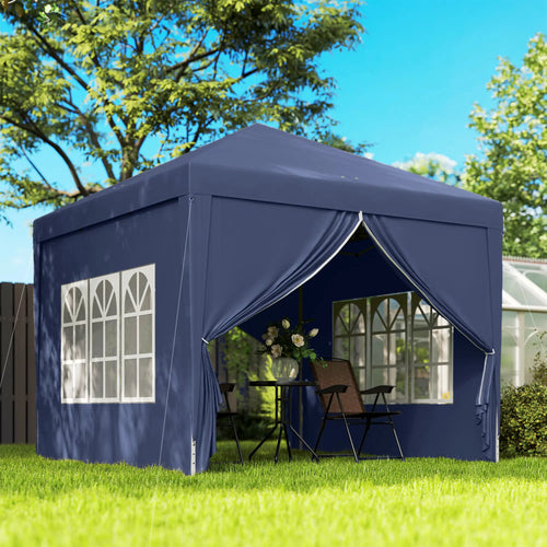 10'x10' Outdoor Pop Up Party Tent Wedding Gazebo Canopy, Blue