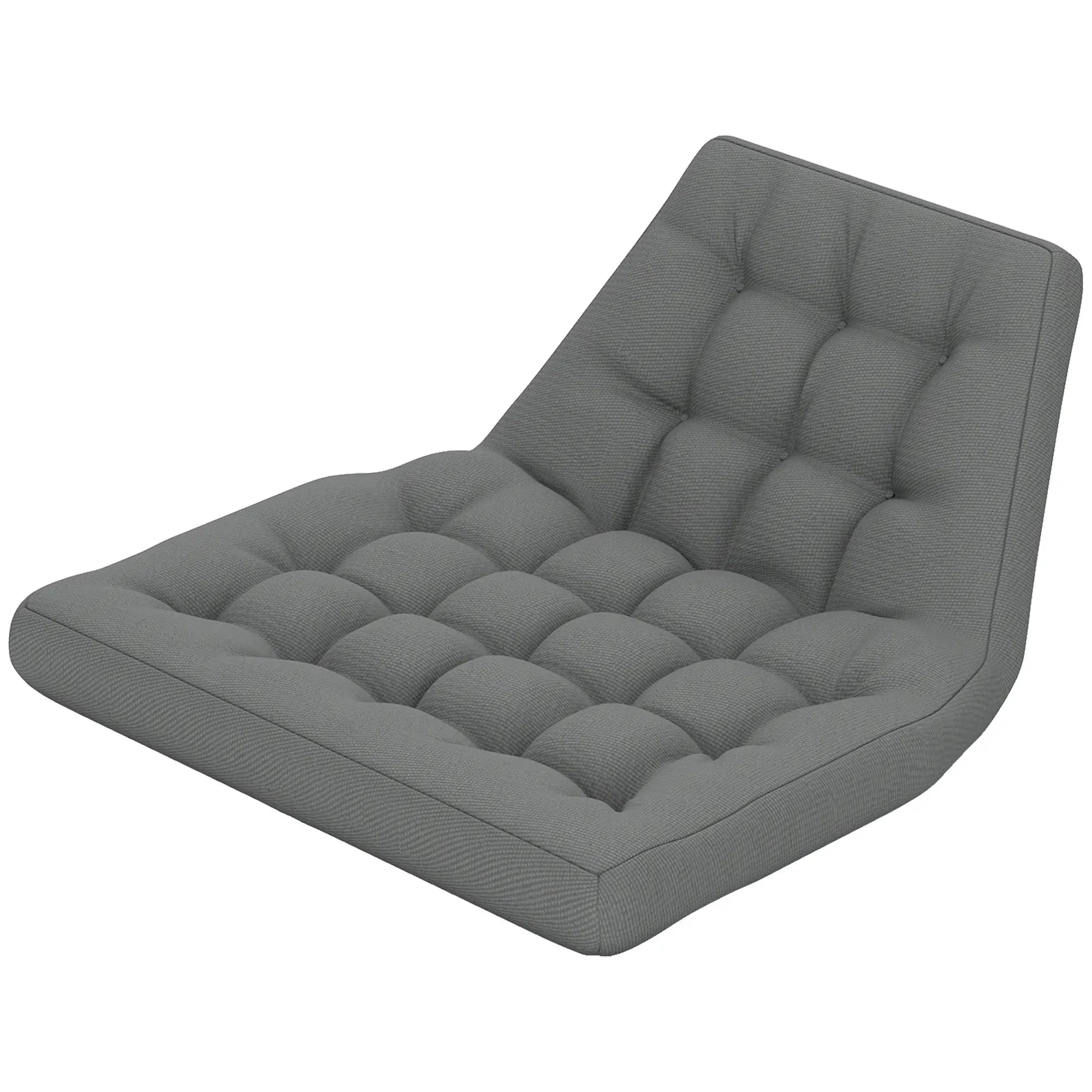 Outdoor Swing Cushion, Tufted Patio Cushion, Grey Patio Chair Cushions Black and Grey at Gallery Canada