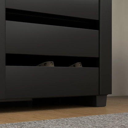 Shoe Storage Cabinet, 2 Slatted Doors, Holds 15 Pairs, Black Shoe Storage Cabinets & Racks at Gallery Canada