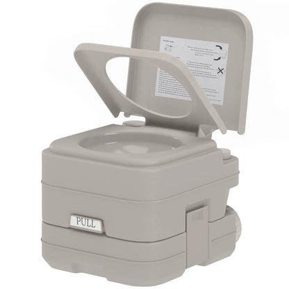 Portable Travel Toilet, Flushable Tank, Camping, Boating, 2.6 Gallon (10L) Camping Toilets Grey at Gallery Canada