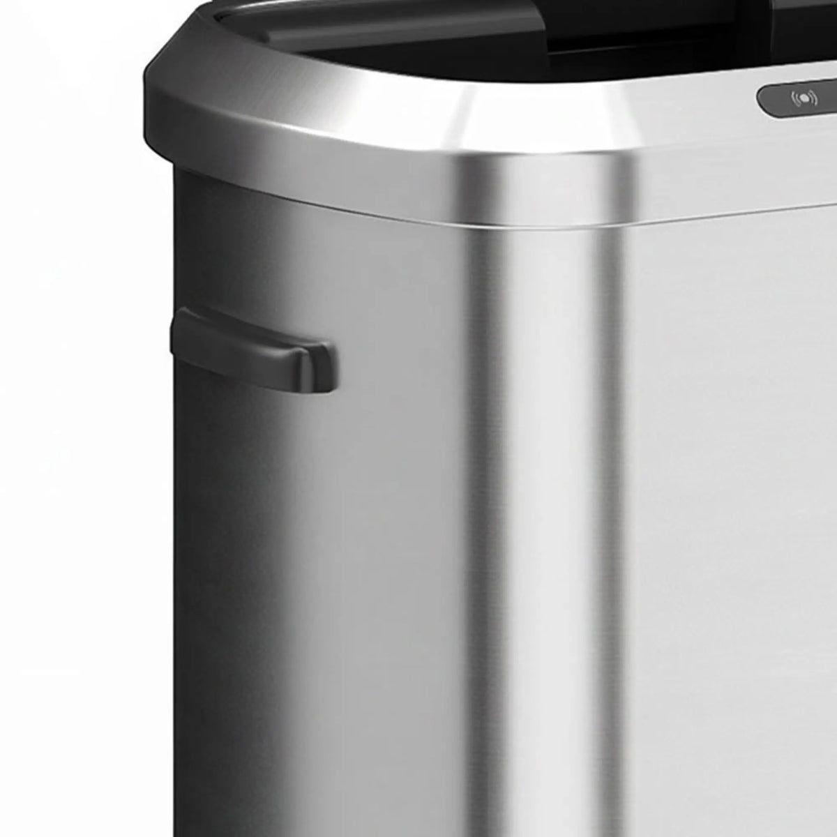 Automatic Trash Can, 13.2Gal / 50L, Touchless, Soft-Close Lid, Silver Kitchen Trash Cans at Gallery Canada