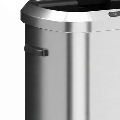 Automatic Trash Can, 13.2Gal / 50L, Touchless, Soft-Close Lid, Silver Kitchen Trash Cans at Gallery Canada