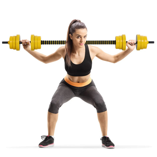 Adjustable Dumbbell Barbell Set 44lbs, Strength Training, Home Gym Dumbbells & Barbells Black and Yellow at Gallery Canada