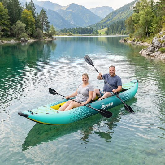 Inflatable Paddle Board, 12'6"x37", 506lbs, Yellow and Grey Water Sports & Boating Supplies Blue, Yellow at Gallery Canada