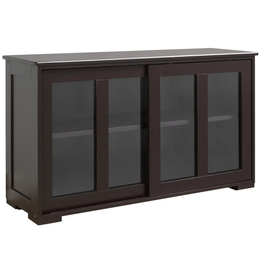 Modern Kitchen Sideboard, Stackable Storage Cabinet, Sliding Glass Door Bar Cabinets Coffee at Gallery Canada