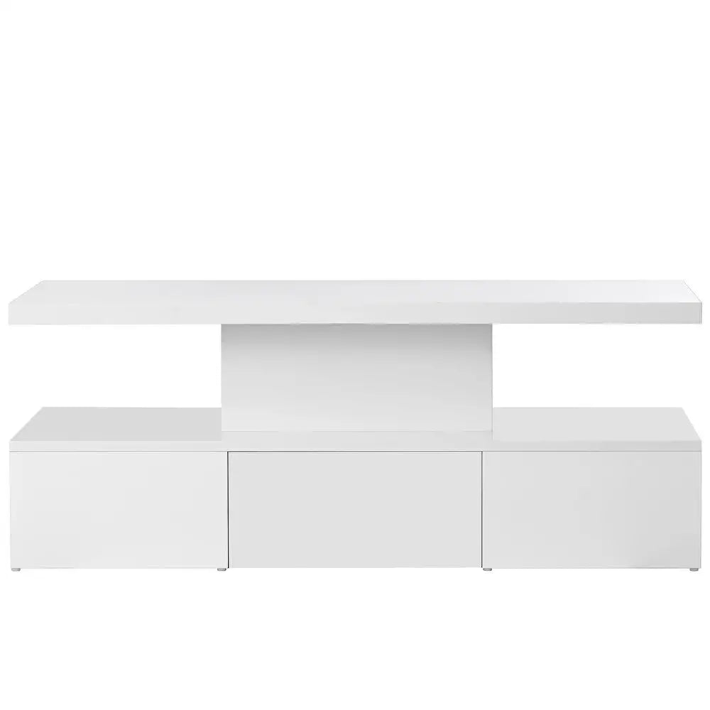 High-Gloss Coffee Table, Hidden Drawer, 39.5" L x 19.5" W x 15.5" H, White Coffee Tables White at Gallery Canada
