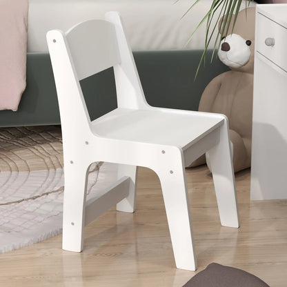 Kids Vanity Set, Makeup Table with Mirror, Stool, Drawers, White Toy Vanity at Gallery Canada