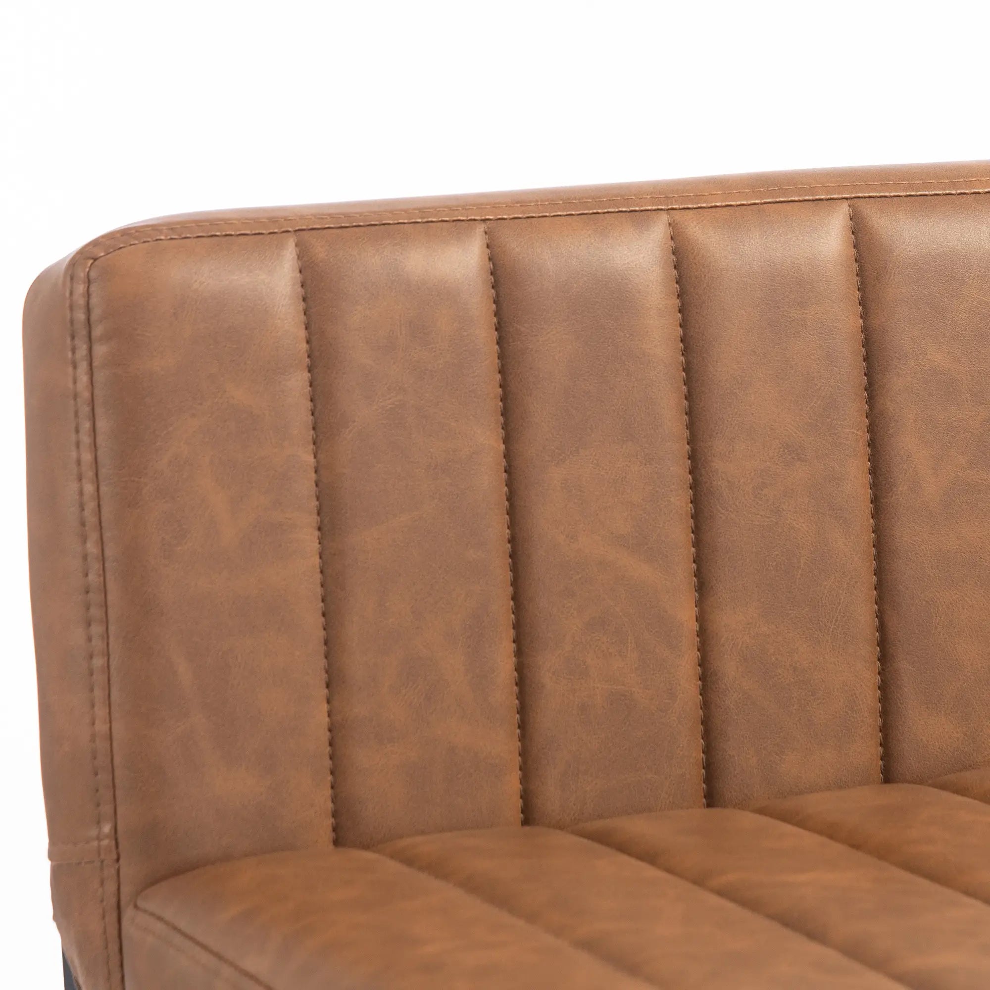 Retro Padded Counter Height Bar Stools, Set of 2, Brown Bar Stools at Gallery Canada