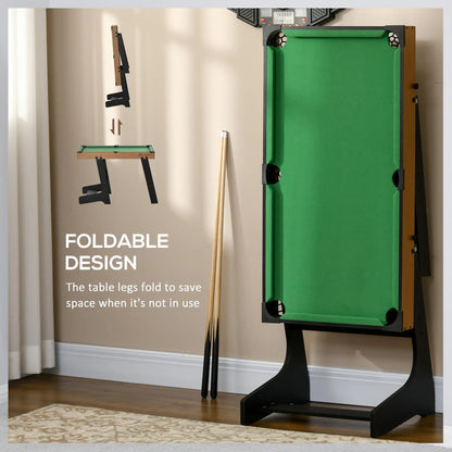 38" Mini Pool Table Set, Tabletop Billiards, Folding, Includes Balls, Cues, Chalk, Brush Game Tables at Gallery Canada