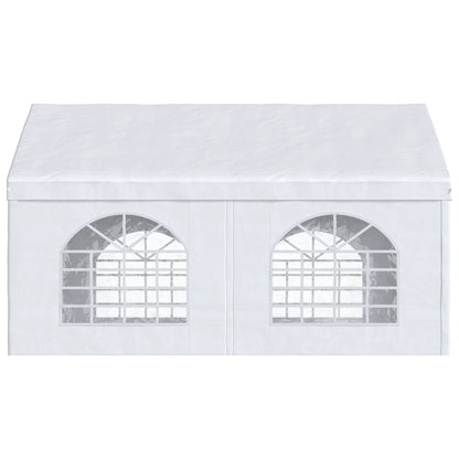 16.5' x 13' Outdoor Party Tent, With Sides, 4 Windows, 2 Doors, White Canopy Tents at Gallery Canada