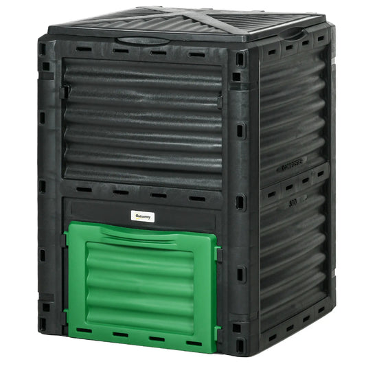 Outdoor Compost Bin 80 Gallon, Garden Aerating Compost Box, Green Outdoor Compost Bin Green at Gallery Canada