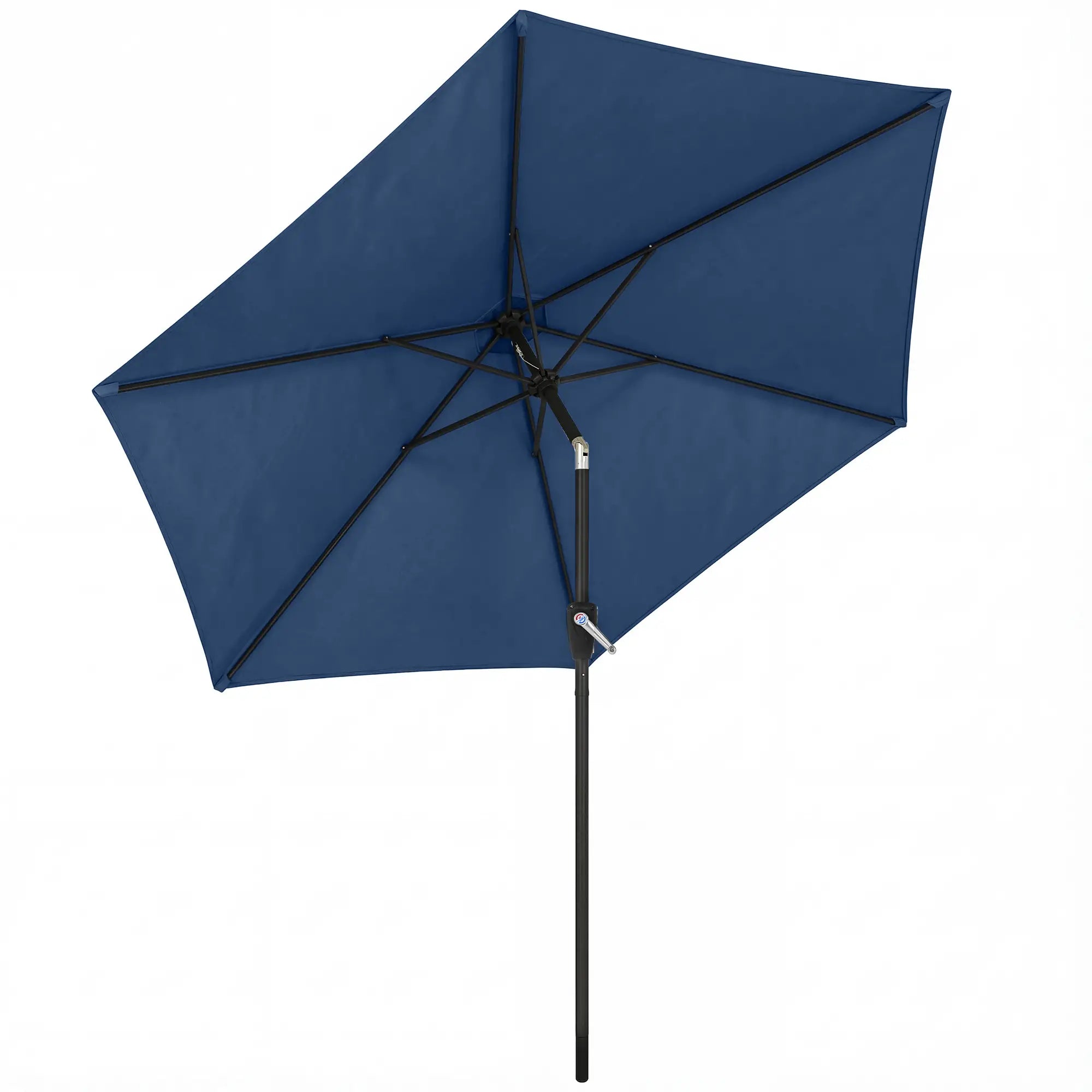 9FT Patio Umbrella With Tilt, Crank, 6 Ribs, UV Protection Sun Umbrellas at Gallery Canada
