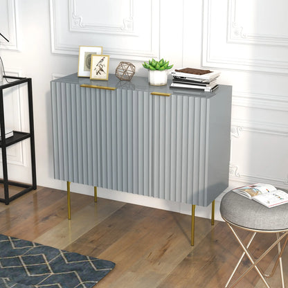Modern Storage Cabinet, Sideboard Buffet, Gold Legs, Grey Storage Cabinets at Gallery Canada