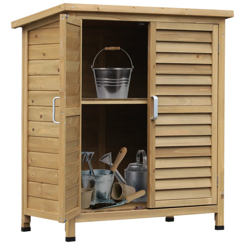 Wooden Garden Storage Shed, 2 Door, 34