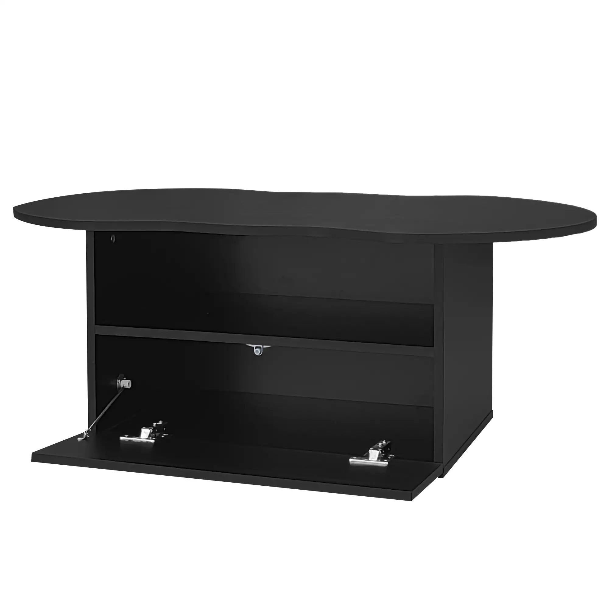 Coffee Table with Drawer, Open Storage, 39.5