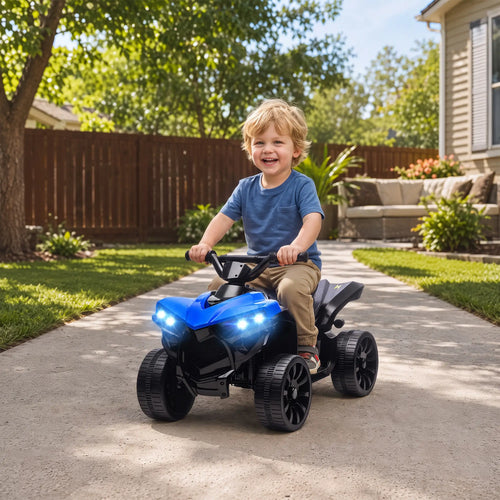 6V Kids ATV Electric Ride On Car, Ages 37-72 Months, Blue