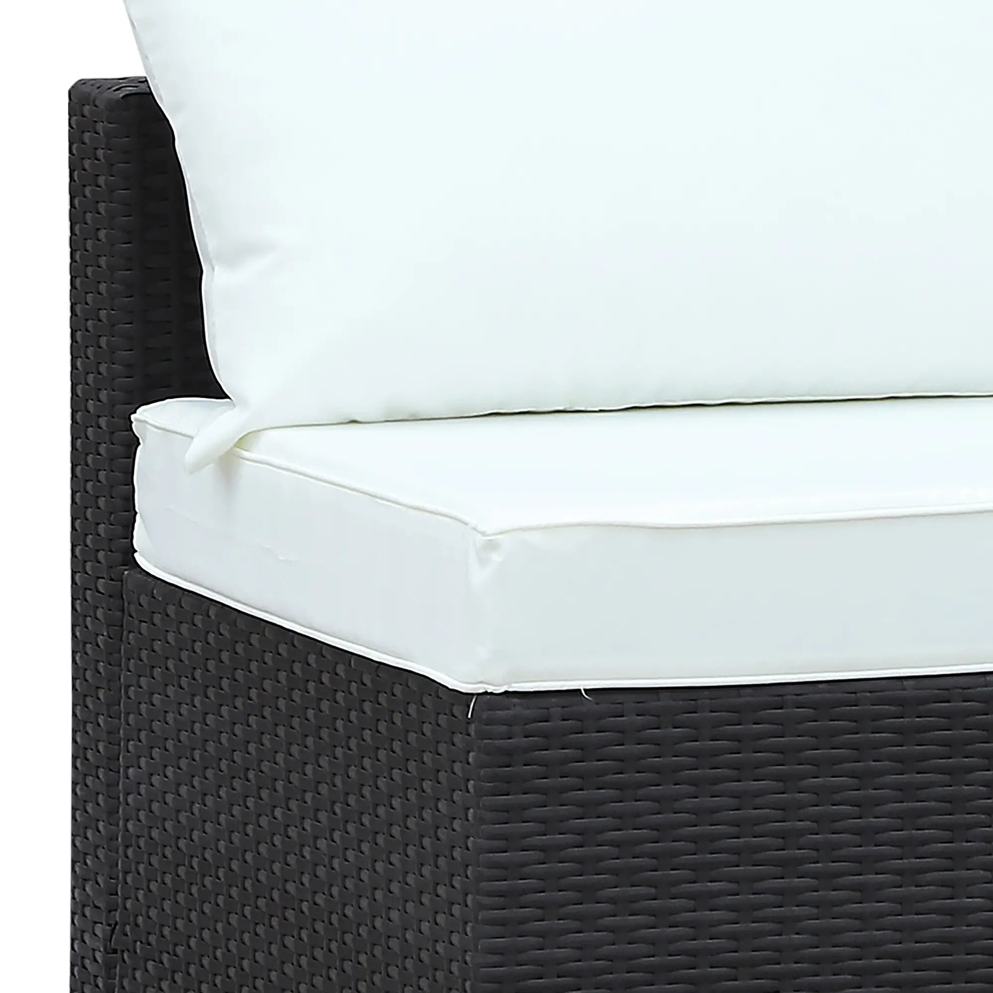 Outdoor Wicker Furniture Set 6 Piece, Cushioned Rattan Sofa, Cream White Patio Furniture Sets at Gallery Canada