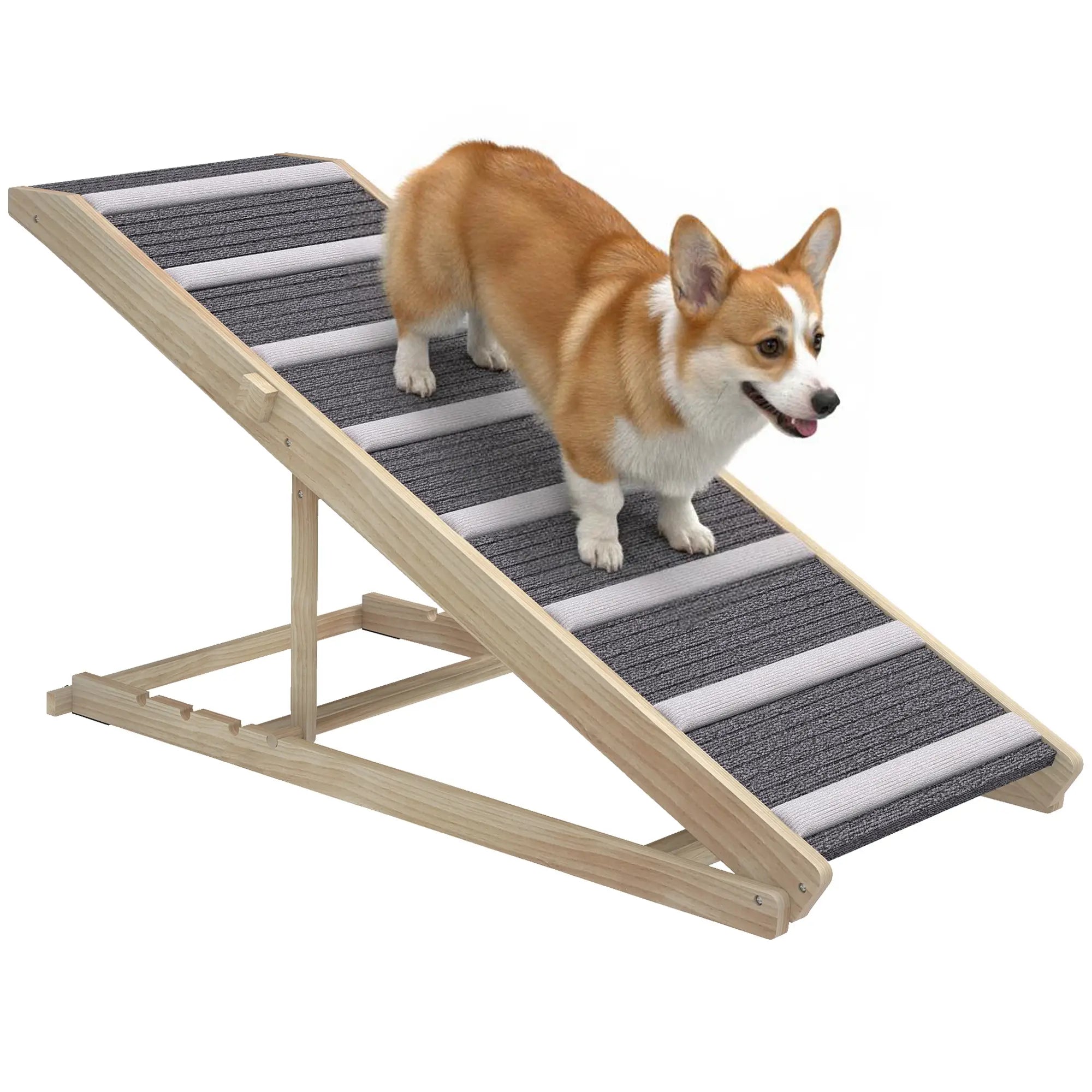 Foldable Dog Ramp For Couch, 4 Adjustable Height 16
