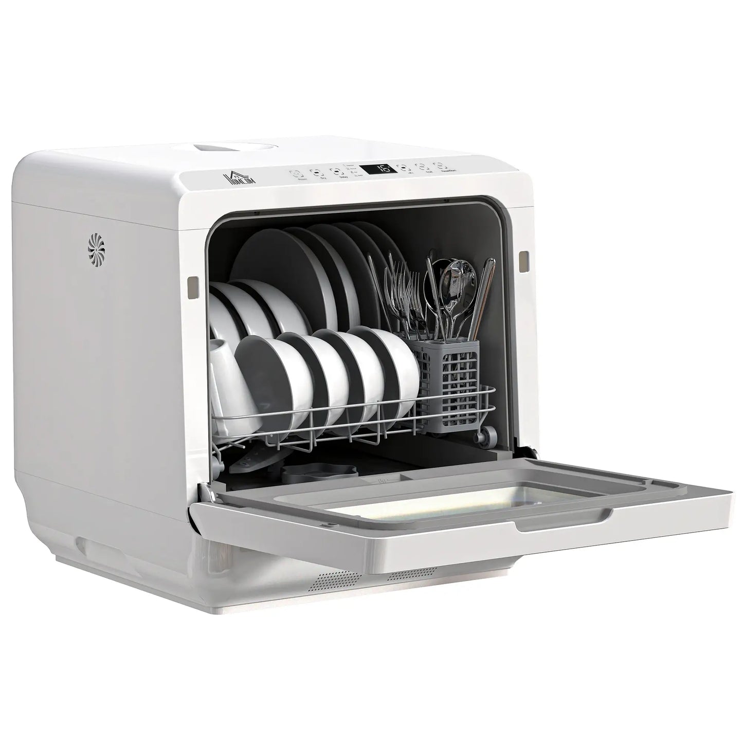 Portable Counter Dishwasher, 4 Place Settings, 5 Programs, Air-Dry Small Kitchen Appliances White at Gallery Canada