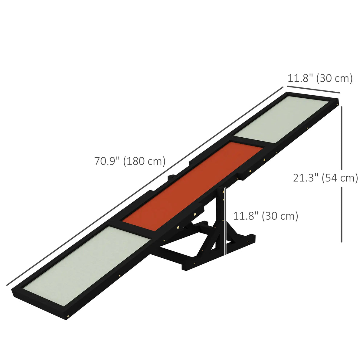 Wood Pet Seesaw, Dog Agility Training Equipment, Weather Resistant, Black Dog Agility Training Equipment at Gallery Canada