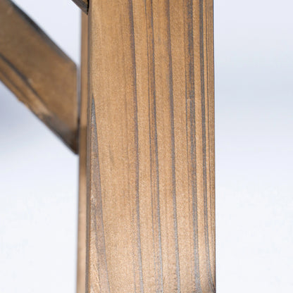 85" Wooden Garden Arbour, Arch Trellis for Climbing Vines, Carbonized Garden Arches at Gallery Canada