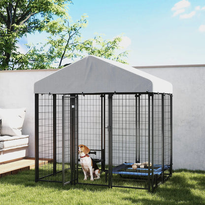 Outdoor Dog Kennel, Waterproof UV-Resistant Cover, 6 x 4 x 6 ft Houses, Kennels & Pens at Gallery Canada