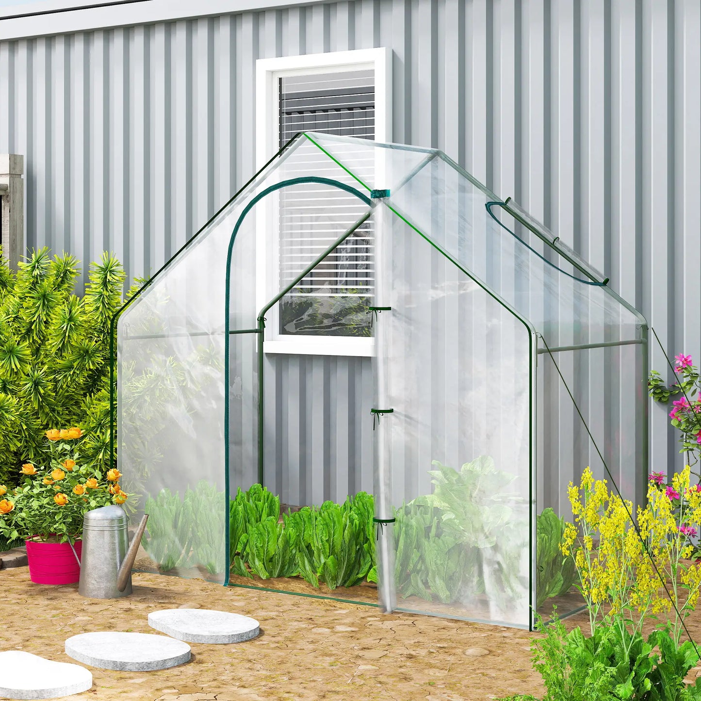 6'x3.3'x5.5' Walk-in Greenhouse, Portable Mini for Plants, Clear Cover Mini Greenhouses at Gallery Canada