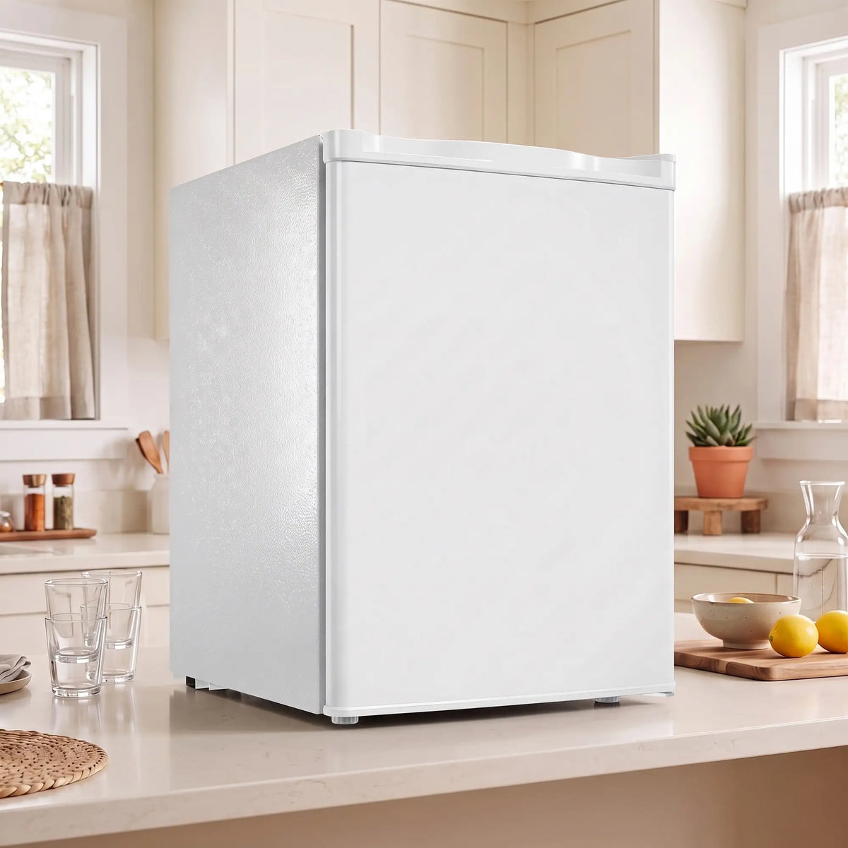 2.6 Cu Ft Mini Fridge, Compact Refrigerator, White Small Kitchen Appliances at Gallery Canada