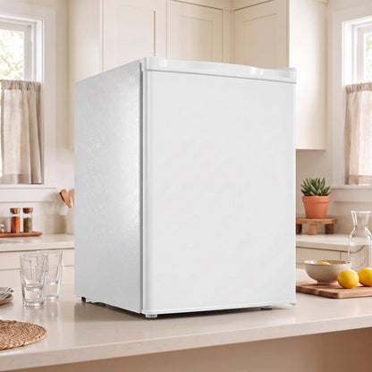 2.6 Cu Ft Mini Fridge, Compact Refrigerator, White Small Kitchen Appliances at Gallery Canada