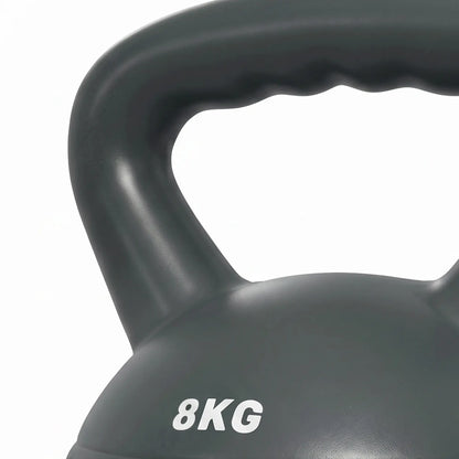 18 lbs Kettlebell, Non-Slip Handle For Home Gym, Grey Strength Training Equipment at Gallery Canada