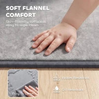 Baby Play Mat, 1.2" Thick, 71" x 59", Soft Flannel, Dark Grey, Dark Grey Kids Gym & Playmats at Gallery Canada