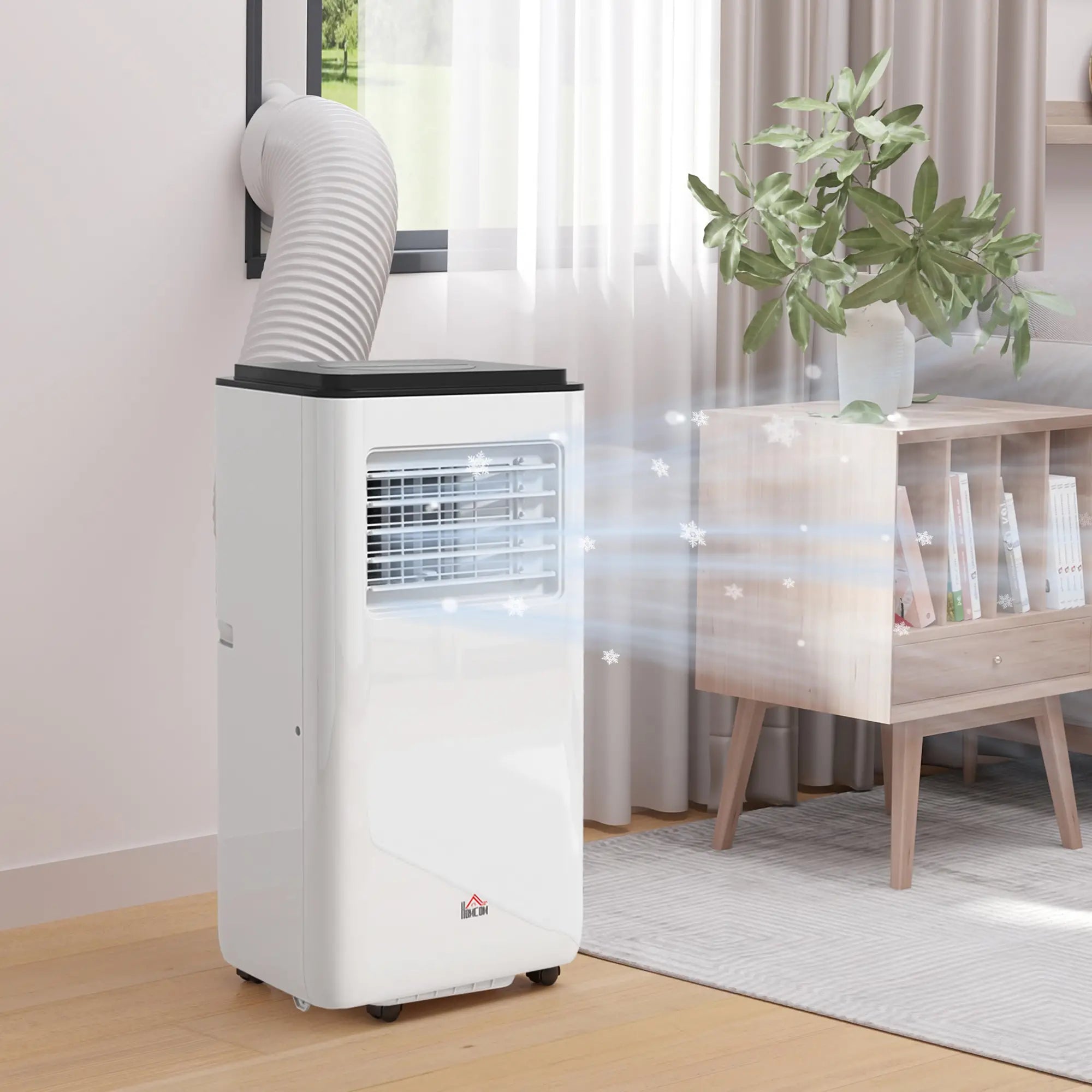 10,000 BTU Mobile Air Conditioner, 440 Sq. Ft., Dehumidifier Fan, White Air Conditioner at Gallery Canada