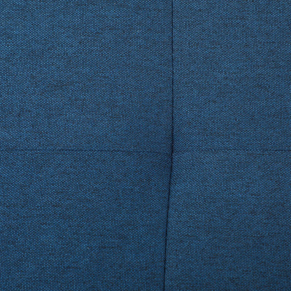 Rectangular Entry Bench, Tufted Upholstered Linen, Wood Feet, Blue Storage Ottomans & Benches at Gallery Canada