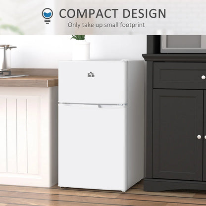 3.2 Cu Ft Compact Refrigerator, Mini Fridge with Freezer, Adjustable Shelves, White Small Kitchen Appliances at Gallery Canada