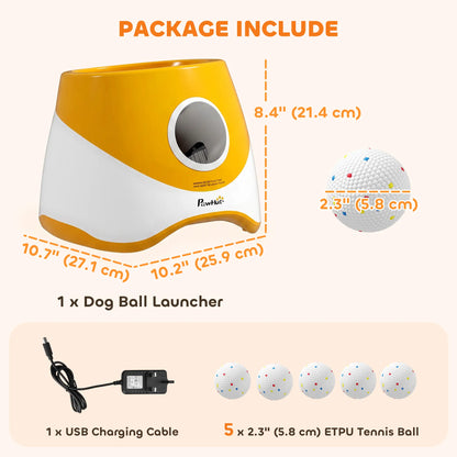 Automatic Dog Ball Launcher With 5 Etpu Balls, Orange Dog Agility Training Equipment at Gallery Canada