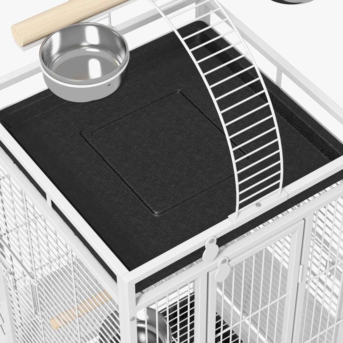 61.5 Inch Bird Cage for Parakeet, Cockatiel, Stand, Pull Out Tray, Play Top Bird Cages at Gallery Canada