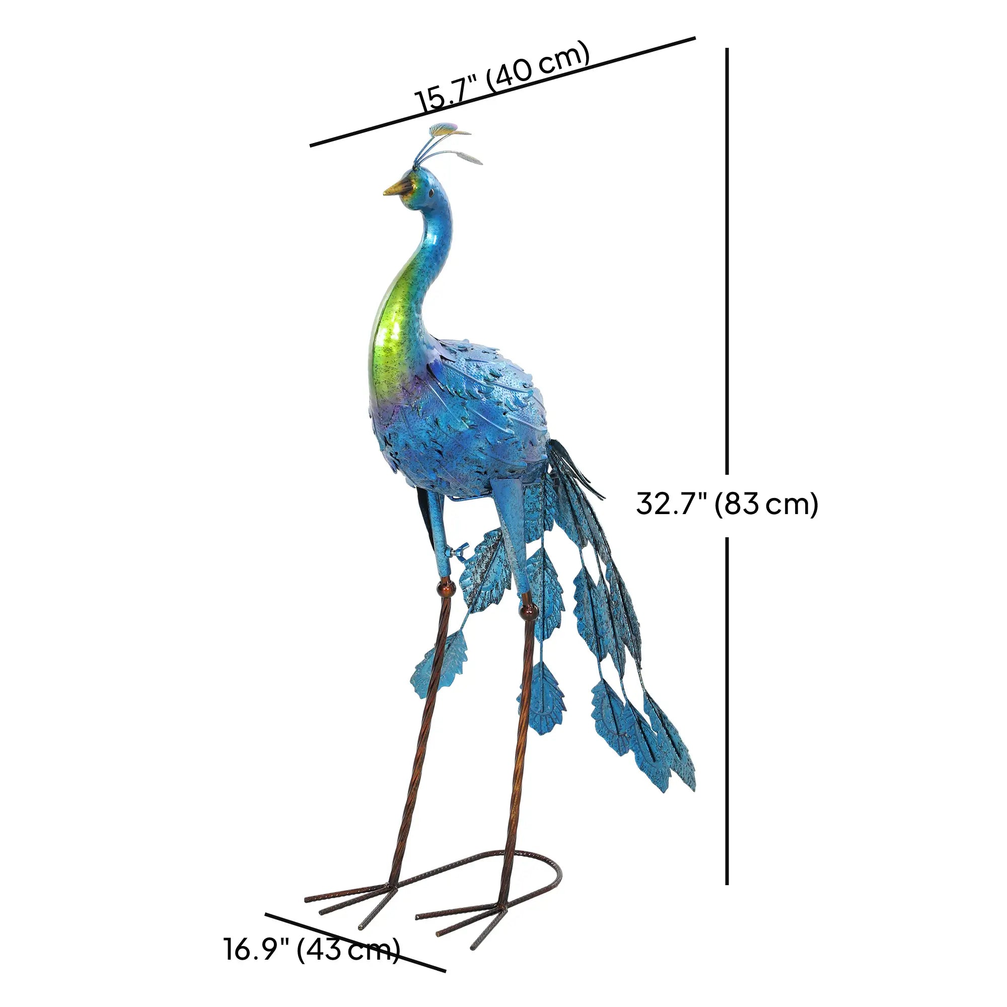Peacock Garden Statue, 32.7
