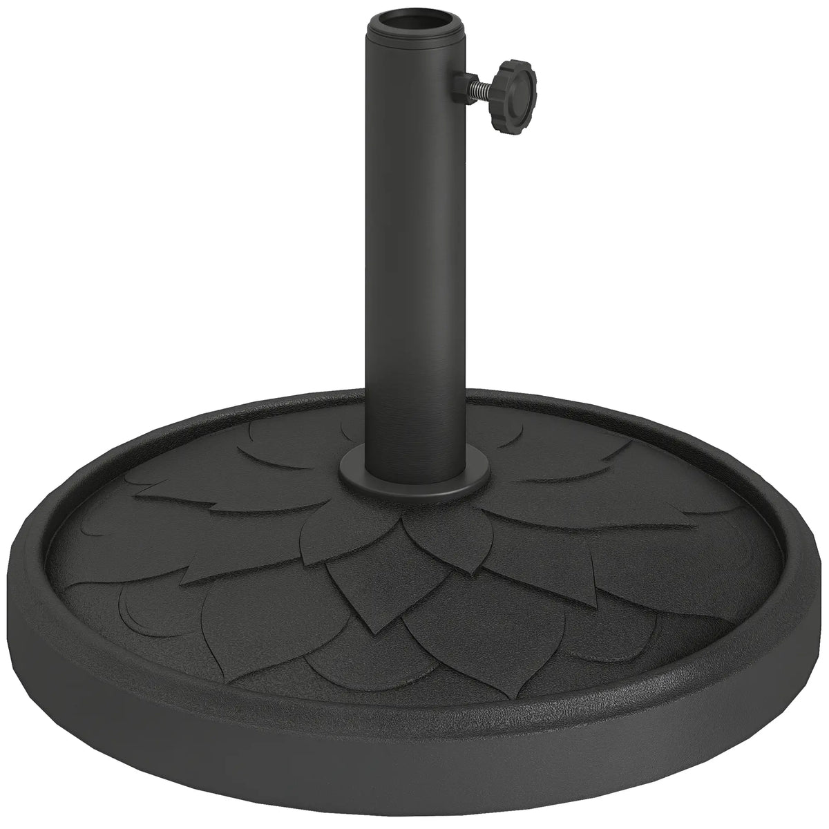 Round Patio Umbrella Base, 26 lbs Resin Stand, Black Umbrella Bases at Gallery Canada