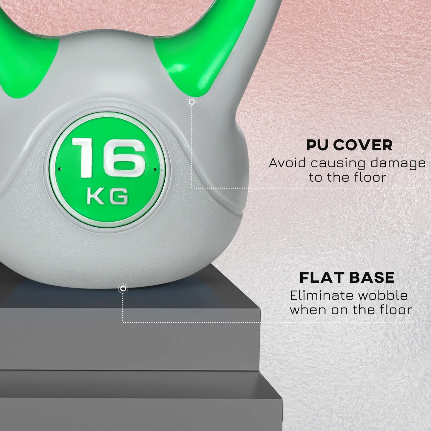 35 Lb Soft Kettlebell, Sand Filled, Green