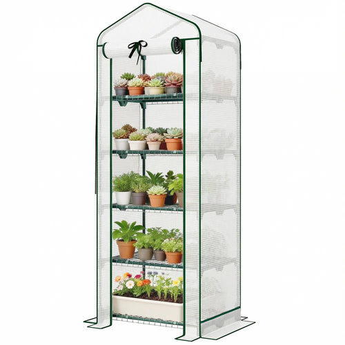 Mini Greenhouse With Screen Roof, 27.6