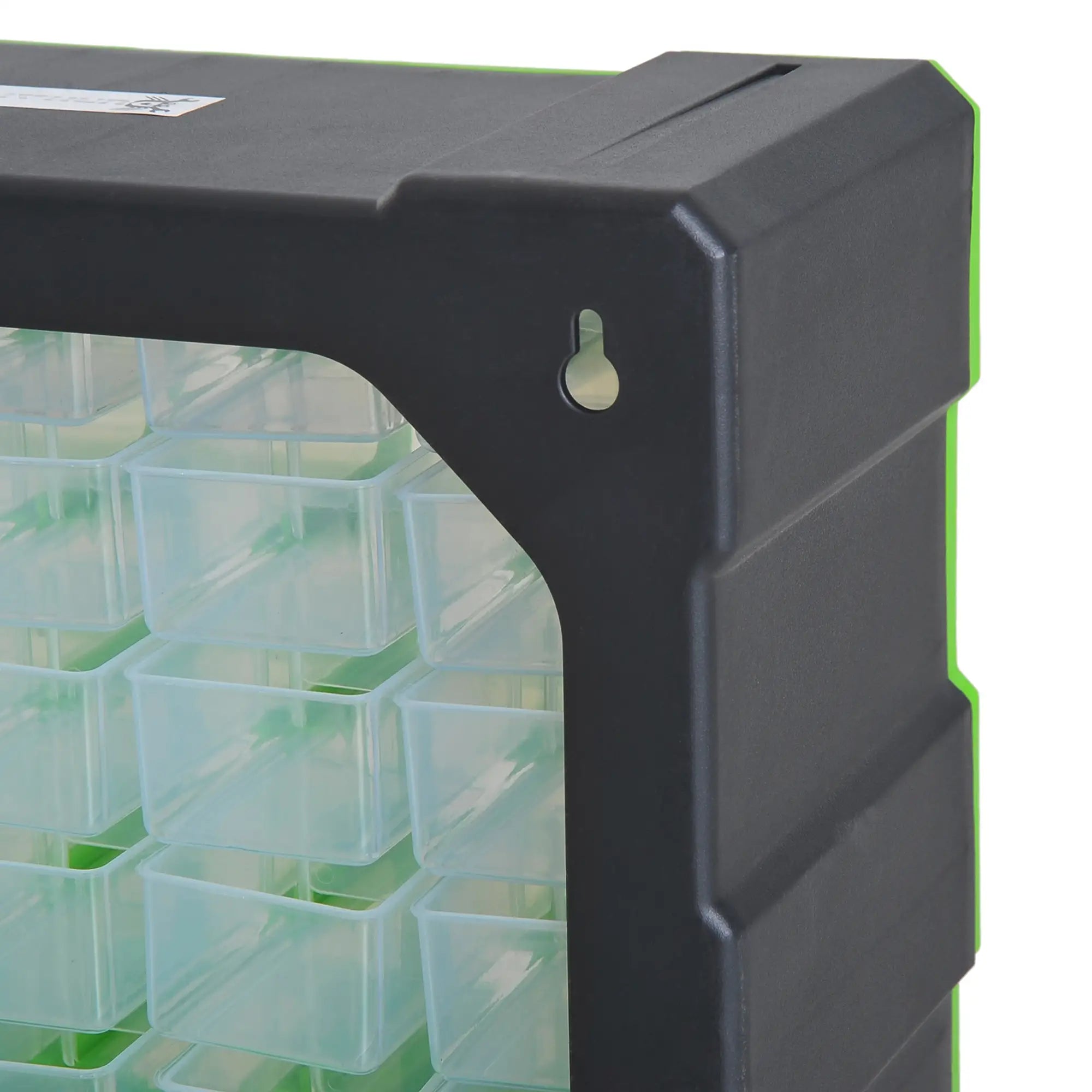 Plastic 39 Drawer Parts Organizer, Wall Mount Storage Cabinet, Green Tool Organizers at Gallery Canada