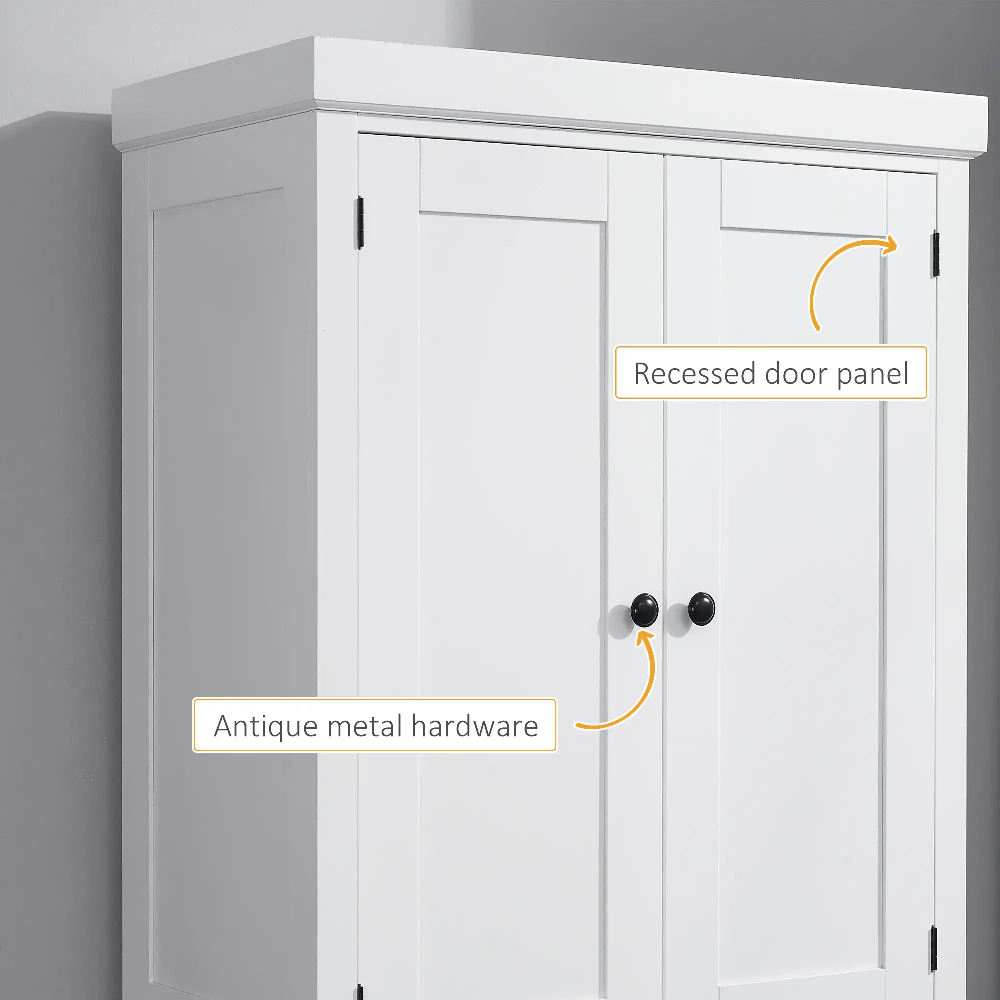 Kitchen Cabinet With 2 Drawers, MDF Board, White Kitchen Pantry Cabinets at Gallery Canada